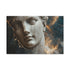 Nebula Inside Cracked Marble Statue — 24×16 Canvas Wall Art — Front Gallery-Wrapped Canvas View