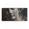Nebula Inside Cracked Marble Statue — XXL Gaming Desk Mat — Full Top-Down Artwork View