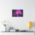 Neon Cave Opening into Timeless Void — Stretched Canvas Wall Art — Living Room Wall Lifestyle View