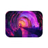 Neon Cave Opening Into Timeless Void — Memory Foam Bath Mat — Top-Down Memory Foam Bath Mat View