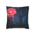 Neon Flower Blooming from Concrete — Double-Sided Cushion Cover — Front Double-Sided Cushion View
