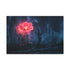 Neon Flower Blooming from Concrete — Canvas Wall Art — Front Gallery-Wrapped Canvas View