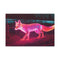 Neon Fox Chasing Light Trails — Canvas Wall Art — Front Gallery-Wrapped Canvas View