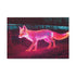 Neon Fox Chasing Light Trails — Canvas Wall Art — Front Gallery-Wrapped Canvas View