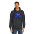 Neon Lit Jungle with Glowing Fauna — Heavyweight Graphic Hoodie — Model Streetwear Fit View