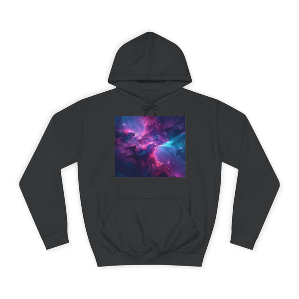 Neon Space — Heavyweight Graphic Hoodie — Front Heavyweight Fleece Hoodie View