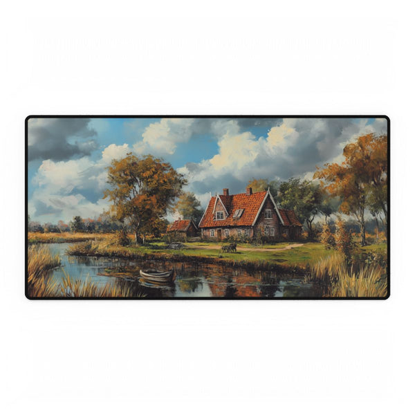 Netherlands Countryside Holland Painting (Edition II) — XXL Gaming Desk Mat — Full Top-Down Artwork View