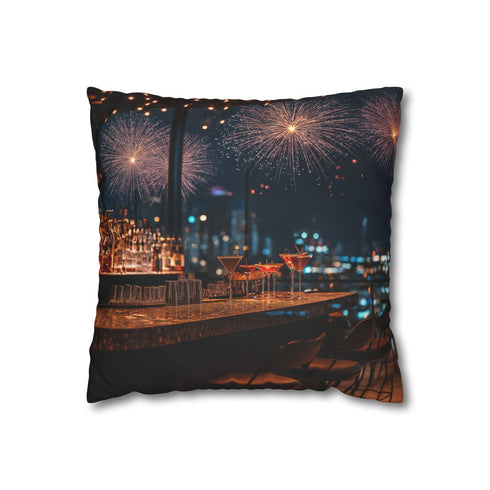 "New Year's Eve Fireworks Pillowcase"