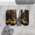 New York Cabs — Non-Slip Bath Mat — Bathroom Floor Lifestyle View