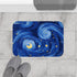Night Pattern Seamless (Edition III) — 61×43 Memory Foam Bath Mat — Modern Bathroom Floor Lifestyle View