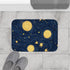Night Pattern Seamless (Edition IX) — 61×43 Memory Foam Bath Mat — Modern Bathroom Floor Lifestyle View