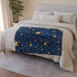 Night Pattern Seamless (Edition IX) — 50×60 Plush Throw Blanket — Draped Over Sofa & Bed Lifestyle View