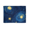 Night Pattern Seamless (Edition V) — 50×60 Plush Throw Blanket — Full Spread Plush Fleece Artwork View