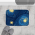 Night Pattern Seamless (Edition VI) — 61×43 Memory Foam Bath Mat — Modern Bathroom Floor Lifestyle View