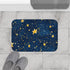 Night Pattern Seamless (Edition X) — 61×43 Memory Foam Bath Mat — Modern Bathroom Floor Lifestyle View