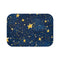 Night Pattern Seamless (Edition X) — 61×43 Memory Foam Bath Mat — Top-Down Velvet Microfibre Artwork View