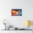 Northern Lights Forming Phoenix — Stretched Canvas Wall Art — Living Room Wall Lifestyle View