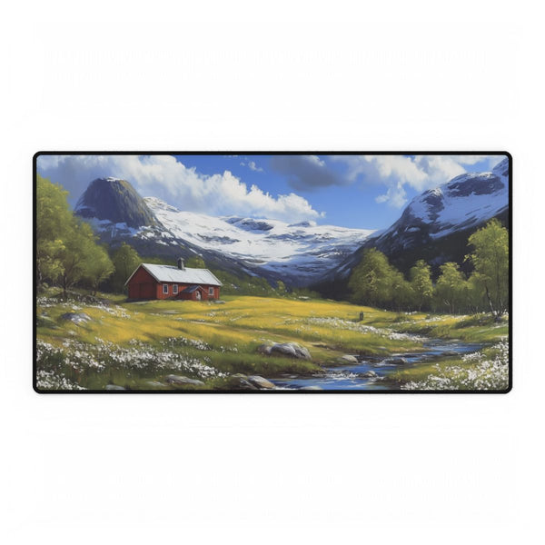 Norway Countryside Norway Painting (Edition IX) — XXL Gaming Desk Mat — Full Top-Down Artwork View