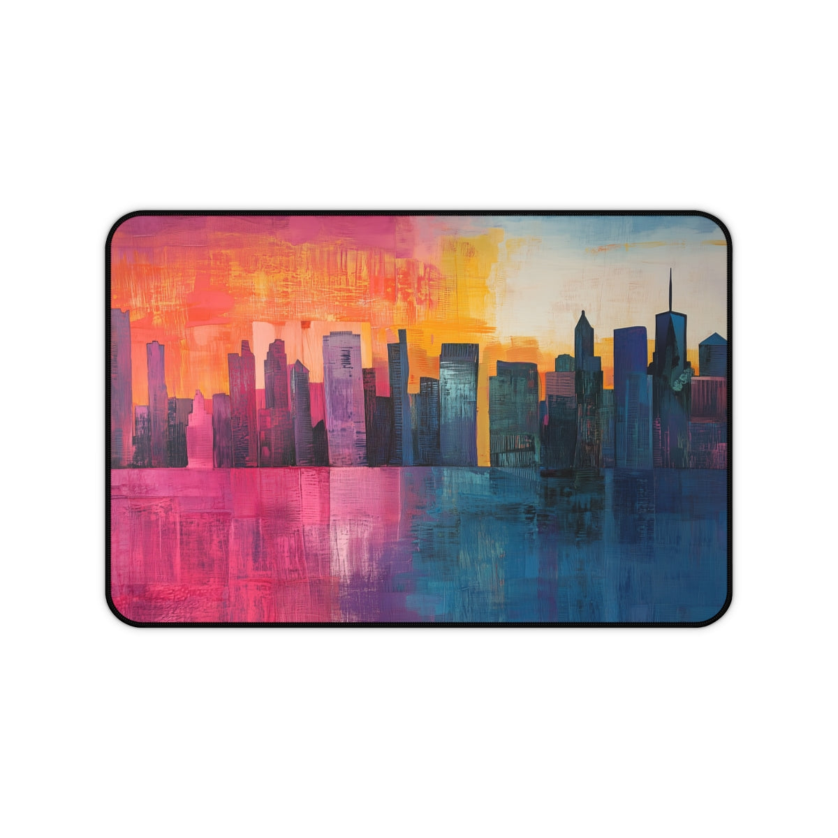 "NY Sunset Skyline Desk Mat"