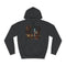 Nyc Night Graphic Unisex College Hoodie - Jet Black Front
