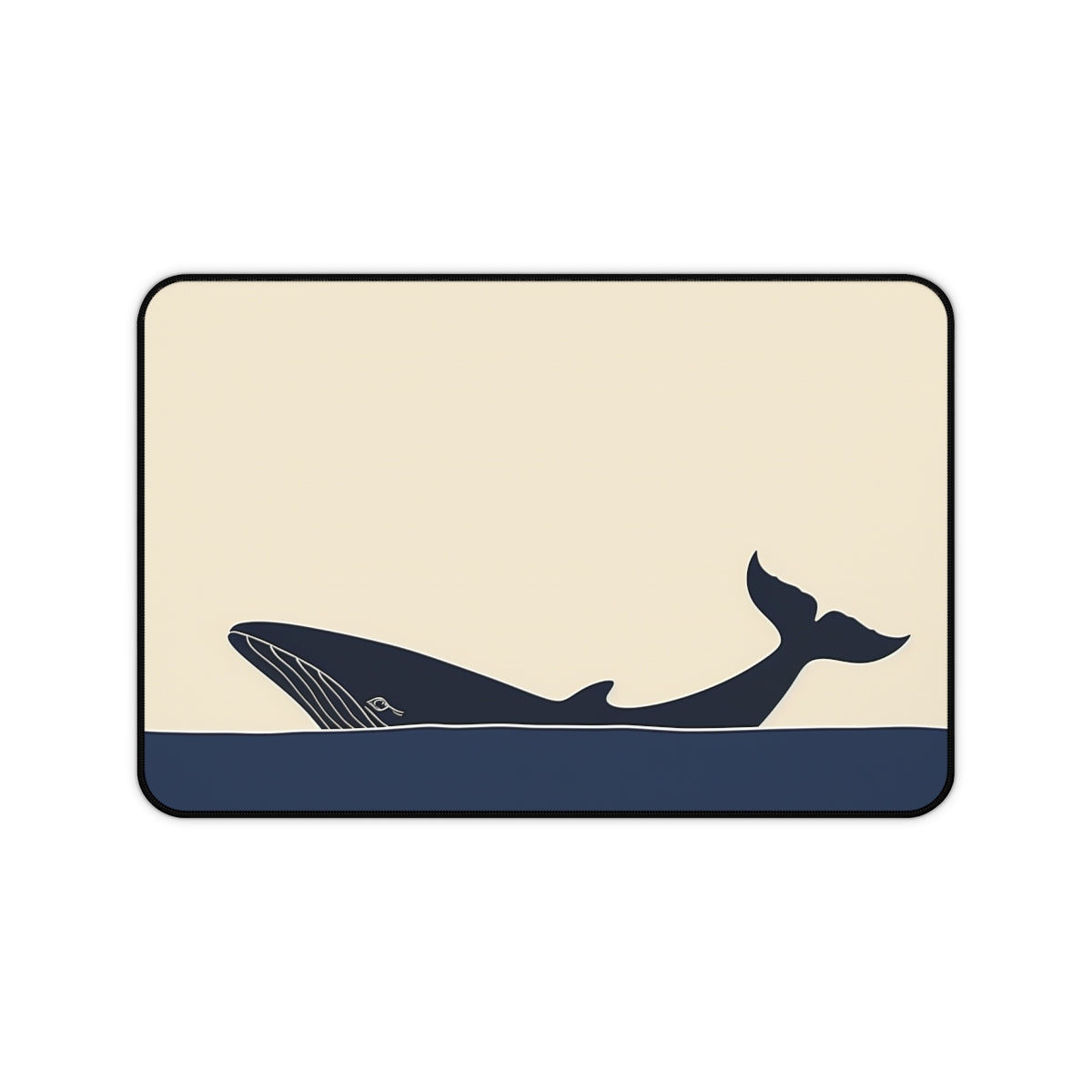 Oceanic Whale Desk Mat: Dive into minimalist style