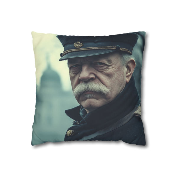 Otto von Bismarck Historical Portrait — Double-Sided Cushion Cover — Front Double-Sided Cushion View