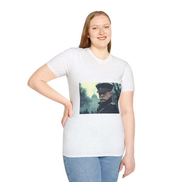 Otto von Bismarck Historical Portrait — Graphic Cotton T-Shirt — Model Streetwear Fit View