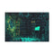 Overgrown Library with Glowing Books — 24×16 Canvas Wall Art — Front Gallery-Wrapped Canvas View