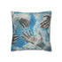 Painted Clouds Forming Human Hands — 40×40 Cushion Cover — Front 40×40 cm Square Cushion View