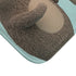 Pair of Sweet Bears Holding Hands Luxury Memory Foam Bath Mat - Microfibre Texture Close-Up