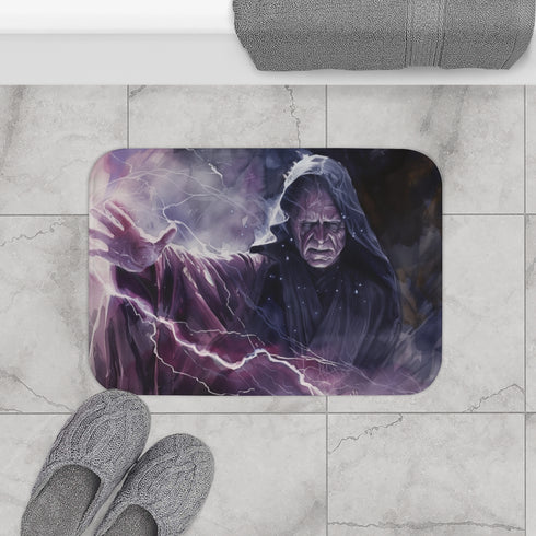 Palpatine Star Wars Force Luxury Memory Foam Bath Mat - Bathroom Lifestyle View