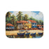 Panaji Goa Painting (Edition II) — 61×43 Memory Foam Bath Mat — Top-Down Velvet Microfibre Artwork View