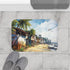 Panaji Goa Painting — 61×43 Memory Foam Bath Mat — Modern Bathroom Floor Lifestyle View