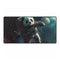 Panda Astronaut Floating in Space — XXL Gaming Desk Mat — Full Top-Down Artwork View