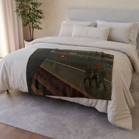 Parade — 50×60 Plush Throw Blanket — Draped Over Sofa & Bed Lifestyle View