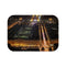 Paris Night — Non-Slip Bath Mat — Top-Down Velvet Microfibre Artwork View