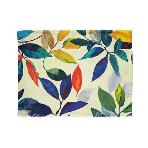 Modern Artisan Geometric Seamless Pattern — Plush Fleece Throw Blanket — Full Flat Artwork View