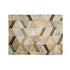 Cream & Gold Turkish Kilim Geometric — 50×60 Plush Throw Blanket — Full Flat Artwork View