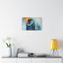 Peaceful Self-Love & Inner Comfort Art — Stretched Canvas Wall Art — Living Room Wall Lifestyle View