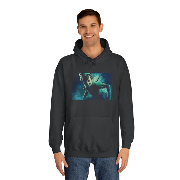 Peter Pan — Heavyweight Graphic Hoodie — Model Streetwear Fit View