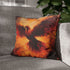 Phoenix Born from Volcanic Ash — 40×40 Cushion Cover — Sofa & Living Room Lifestyle View