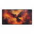 Phoenix Born from Volcanic Ash — XXL Gaming Desk Mat — Full Top-Down Artwork View