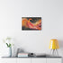 Phoenix Formed from Radio Waves — Stretched Canvas Wall Art — Living Room Wall Lifestyle View