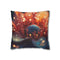 Planetarium Inside Blooming Flower — Double-Sided Cushion Cover — Front Double-Sided Cushion View