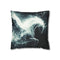 Plasma Trail Behind Winged Centaur — 40×40 Cushion Cover — Front 40×40 cm Square Cushion View