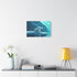 Arctic Polar Bear on Glacial Ice Floe — Stretched Canvas Wall Art — Living Room Wall Lifestyle View