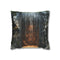 Portal Hidden Behind Falling Waterfall — 40×40 Cushion Cover — Front 40×40 cm Square Cushion View