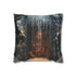 Portal Hidden Behind Falling Waterfall — 40×40 Cushion Cover — Front 40×40 cm Square Cushion View