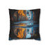 Portal in Puddle Reflecting Another World — Double-Sided Cushion Cover — Front Double-Sided Cushion View