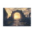 Portal Opening Above Ancient Ruins (Edition II) — 24×16 Canvas Wall Art — Front Gallery-Wrapped Canvas View
